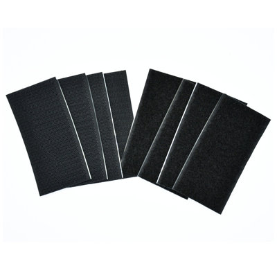 4"x2" Adhesive Hook and Loop Strip 4/pk