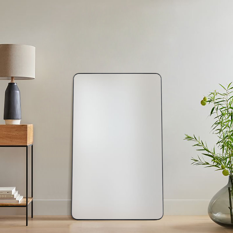 Miroir de salle de bain Javeion, Noir, 48 po x 30 po
