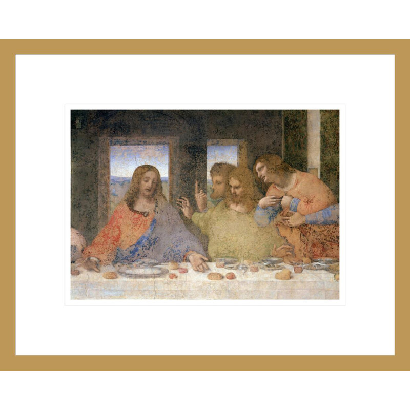 La Cène par Leonardo Da Vinci, H 13,54 po x l 16,75 po
