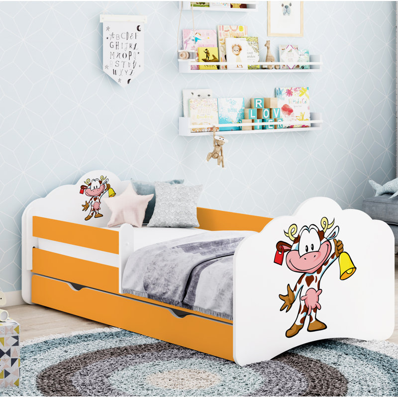 Kayson Cabin Bed Themed Beds, 80cm x 160cm, Orange