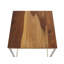 Tables d’imbrication en bois/acier inoxydable 3 pièces