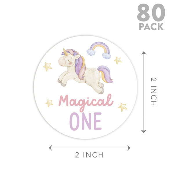 Glad for Kids 8.5-Inch Paper Plates, Unicorn Print, 20 Count