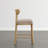 Upholstered Counter Stool with Handwoven Back-66868283