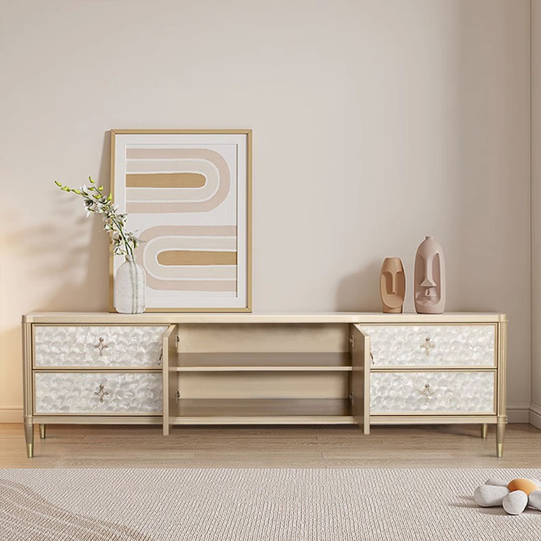 jessica Modern simple shell TV cabinet - Wayfair Canada