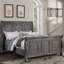 Grey Sleigh Design Headboard FB 1pc Eastern King Size Panel Bed Beautiful Wooden Bedroom Furniture Antique Grey Oak Finish