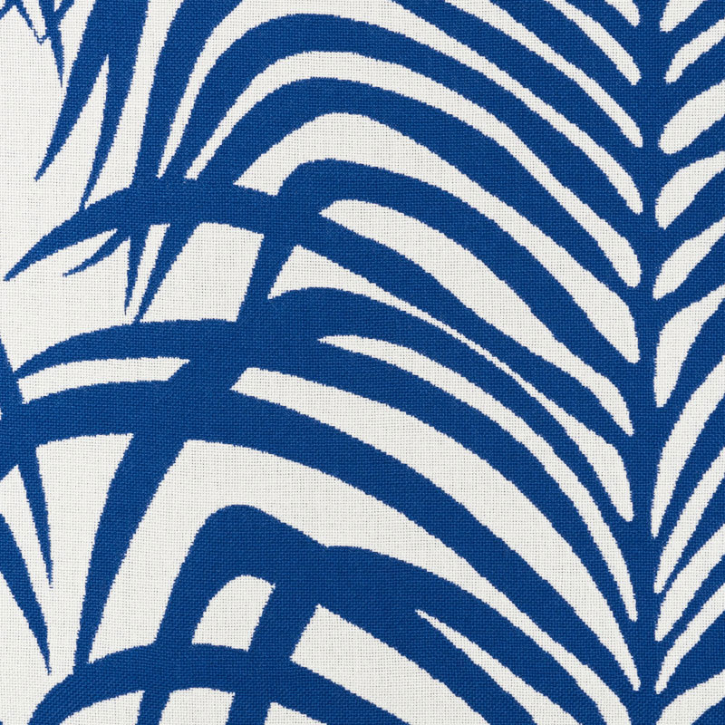 Zebra Palm Fabric, Navy