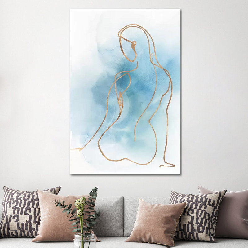 Figurative II par Isabelle Z - impression d'art graphique, Aucun mat, Toile tendue, H 60 po x l 40po x P 1,5 po