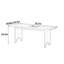 Bureau Mid-Century moderne en bois massif-1856971091