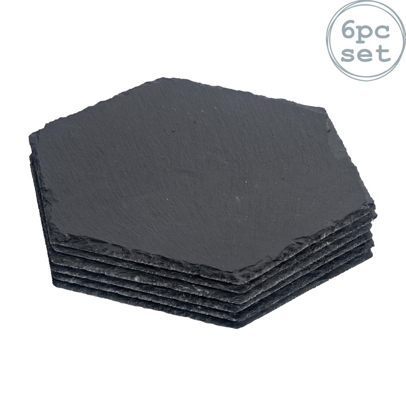 Argon Tableware - Hexagon Slate Placemats - 30 x 26cm