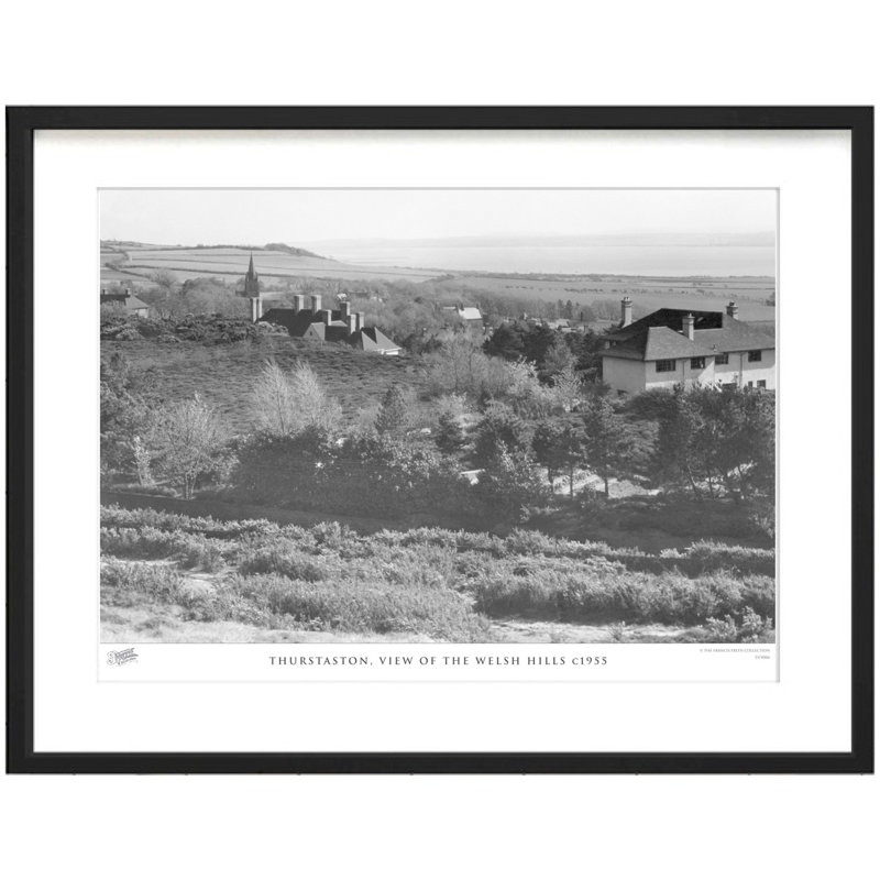 Thurstaston, View Of The Welsh Hills C1955 by Francis Frith - Single Picture Frame Print, 28cm H x 36cm W x 2.3cm D