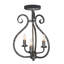 3 - Light Semi Flush Mount