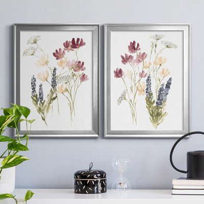 «Lobelia Garden I», ensemble de 2 impressions sur toile encadrées