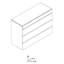 Gelosia 120 cm W Chest of 4 Drawers