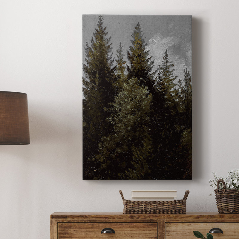 Paysage rétro CCXV - galerie Cavas sur mesure, H 12 po x l 8 po