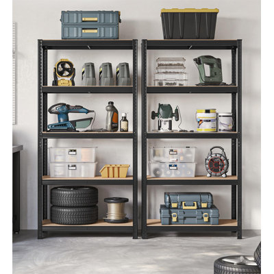 90cm W Steel Height -Adjustable Shelving Unit