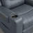 Olathe Genuine Leather Dual Motor Lay Flat Power Recliner With Power Headrest-1500349653