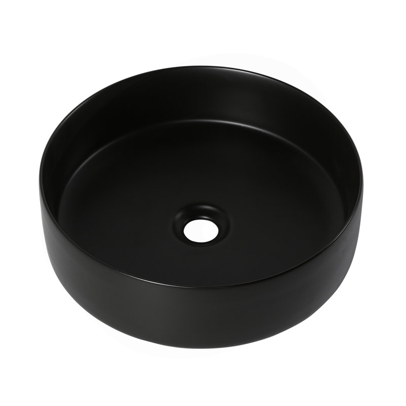 Lavabo de salle de bain vasque circulaire en céramique
