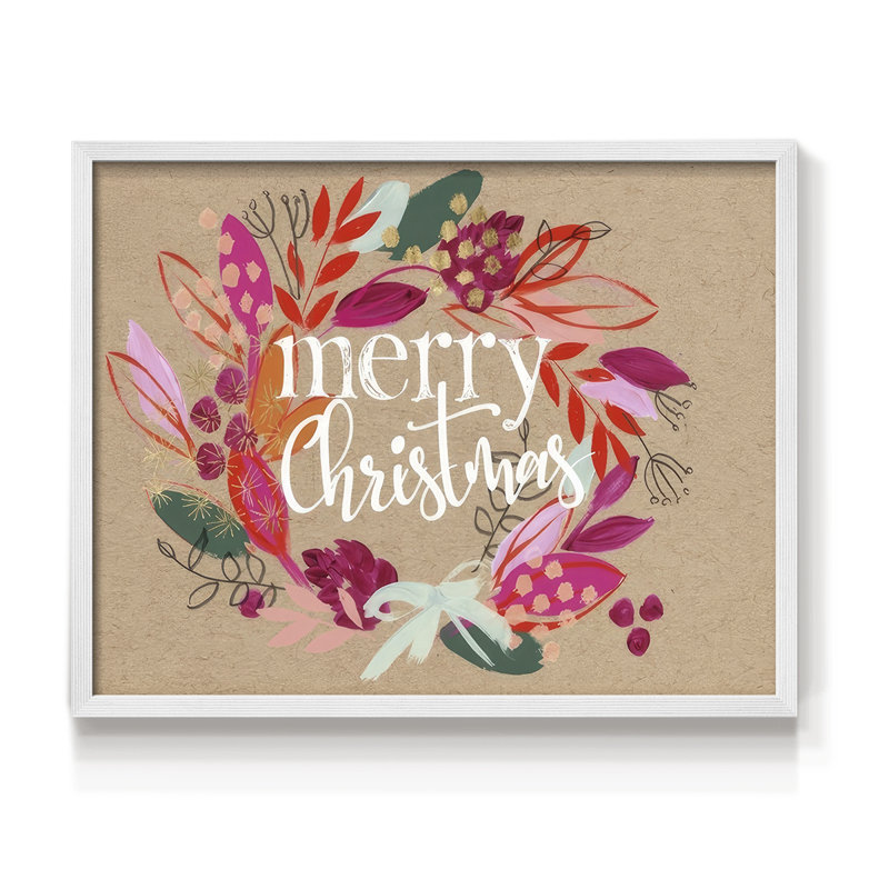 Crafty Christmas Collection A - Reproduction encadrée - Restickable, Blanc, H 16 po x l 20 po