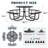 46-Inch Black Round Picnic Table With Umbrella Hole