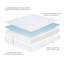 Matelas en mousse viscoélastique double couche 8 pouces avec housse infusée de bambou-586810458