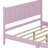 Retro Style Bed with Rectangular Headboard-100010923-100010922