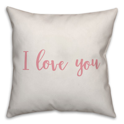  Coussin décoratif I Love You