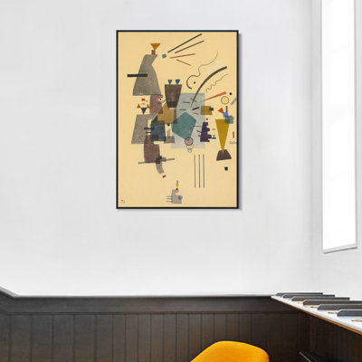 " GEWARMTES KUHL (WARMED COOL) " by Wassily Kandinsky Print