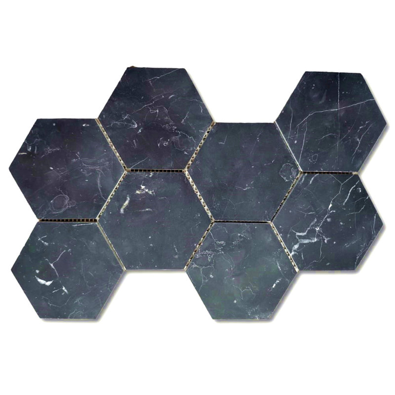 15" x 9" Marble Honeycomb Mosaic Wall & Floor Tile