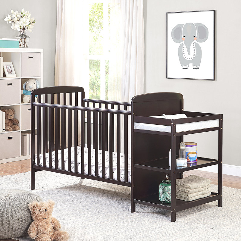 Ensemble pour lit de bébé et table à langer, Cerisier