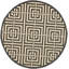 Tapis intérieur / extérieur noir / beige à motif géométrique Arneshia-33349687