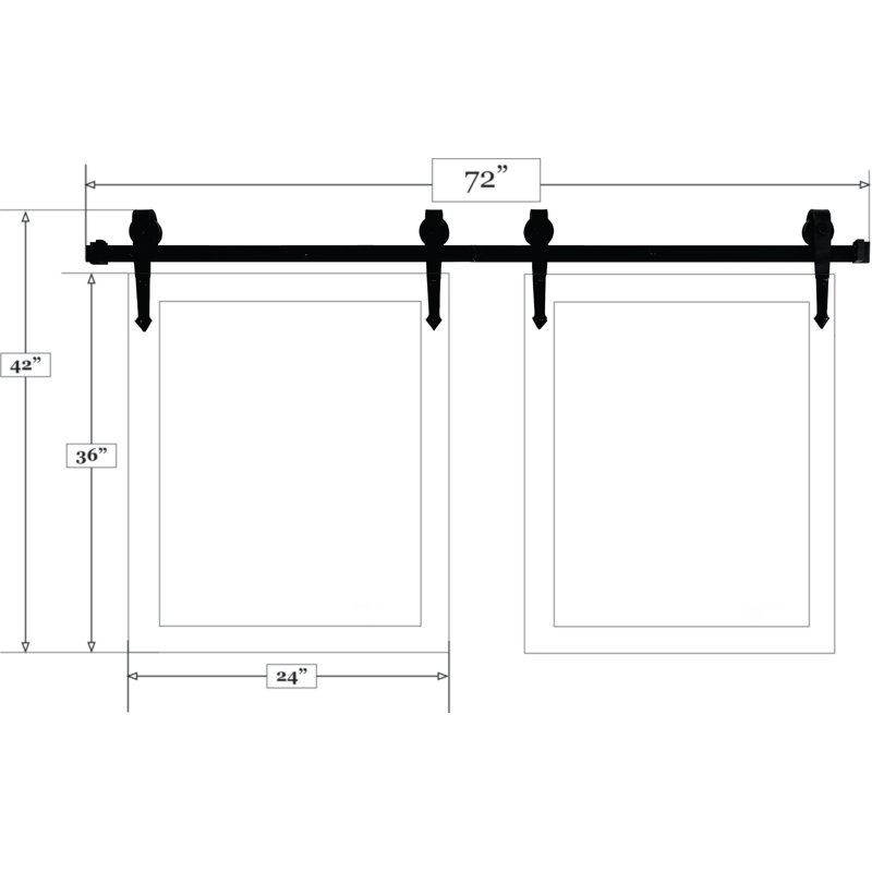 Neace Mirror, 36" H x 24" W