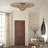 Retro Rattan Flush Mount Ceiling Light for Entryway Living Room Hallway-705982168