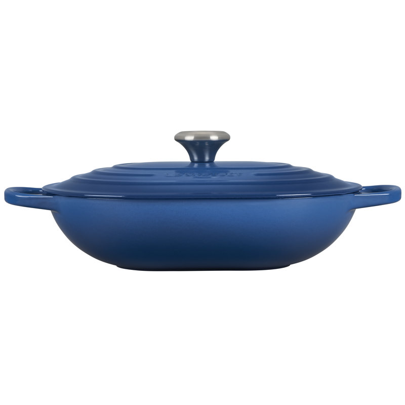 Le Creuset Signature Enameled Cast Iron 3.75 Qt Oval Casserole with Lid, Marseille