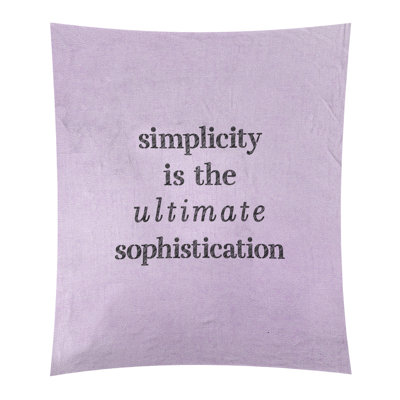 Tapisserie à citation simple et sophistiquée en polyester