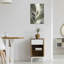 «Green Abstract Leaves No 3» par Andreas Magnusson, art mural en métal, 16 po x 24 po