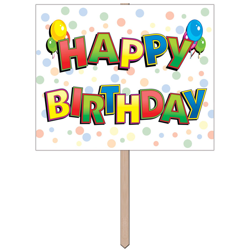 Panneau de joyeux anniversaire