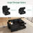 Anureet L-Shaped Sectional Modular Sofa Bed With Storage Seat-112387168