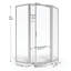 Cabine de douche de luxe à cadre néo-angle H 68,6 po Deluxe-497799070