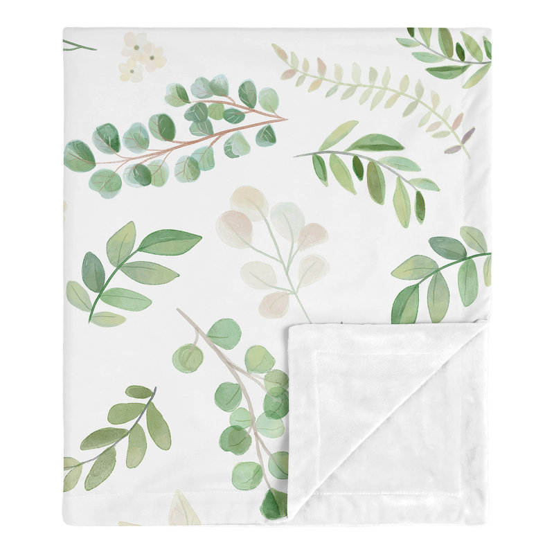 Couverture pour bébé Botanical Floral Leaf