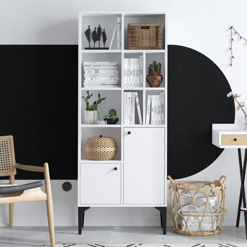 Jennerstown 175cm H x 60cm W Standard Bookcase, White