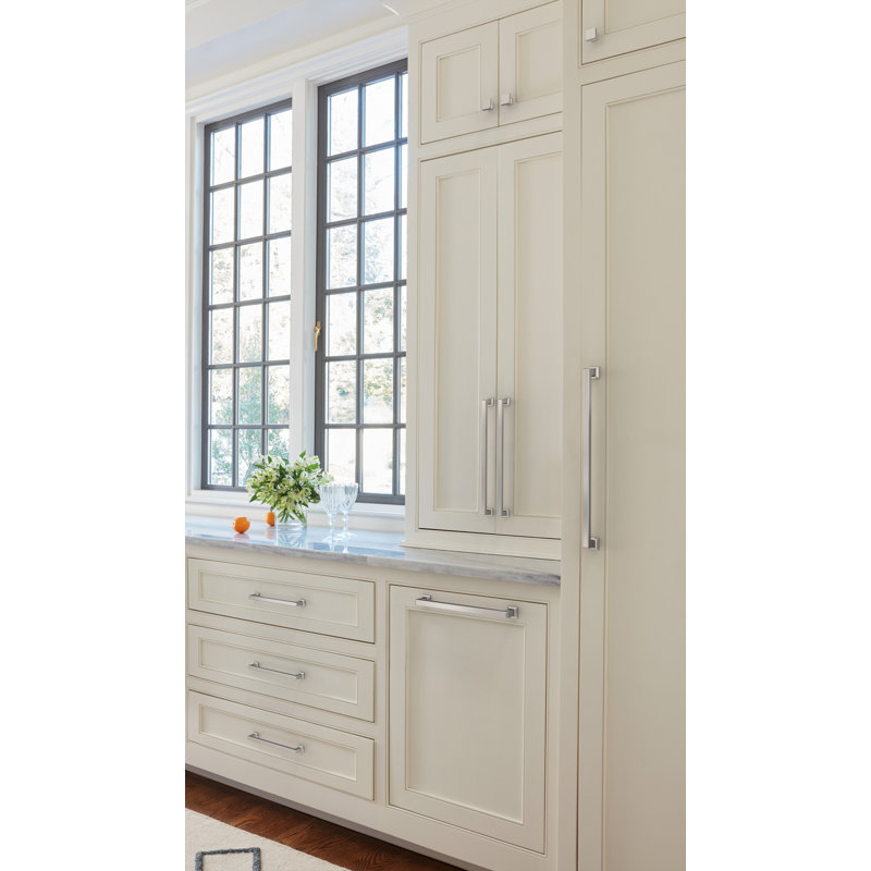 Poignée d'armoire Lintel, Nickel poli, 12"
