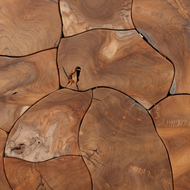Tomlin Outdoor Teak Coffee Table, Teak Root