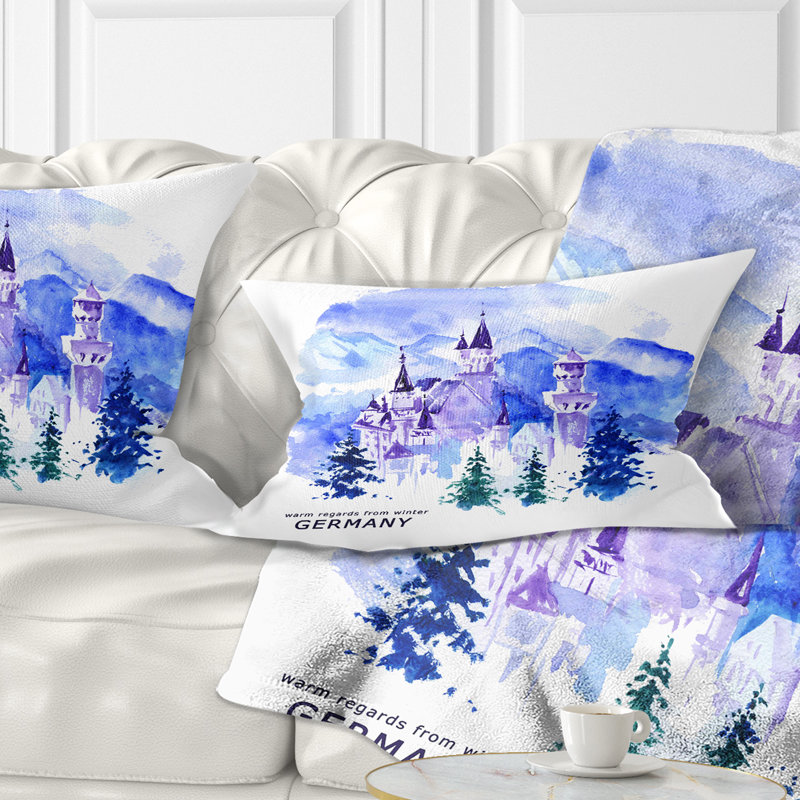 Coussin paysage urbain Allemagne, Rectangulaire, 12 po x 20 po