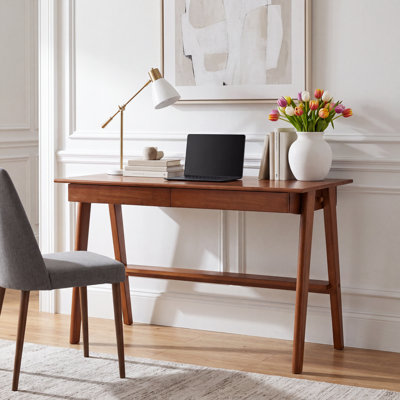 39.4"W Solid Wood Desk with Drawers