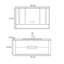 Armoire de salle de bain moderne et simple de style crème