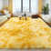 Super Soft Tie-Dyed Yellow Rug, Oversized Living Room Rug, Thick Pile Rug, Fluffy Tufted Room Rug For Room Bedroom Large Cozy Fuzzy Rug Room Home Decor Aesthetic Soft Non Slip Rug Decor Aesthetic, Christmas Decor, Halloween Decor