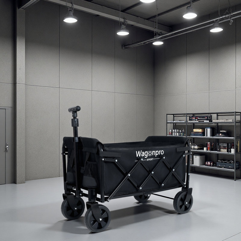 Chariot utilitaire extensible à double couche avec 100% d'espace supplémentaire - chariot d'épicerie 225Lbs pour le camping
