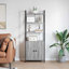 161 cm H x 60 cm W Steel Book Cabinet Bookcase