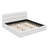 King Size Upholstered Platform Bed With Thick Headboard-123044831