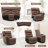 7-Piece 97.4" Wide Classic And Overstuffed Soft Faux Leather Power Reclining Corner Sectional With Center Console-985164561